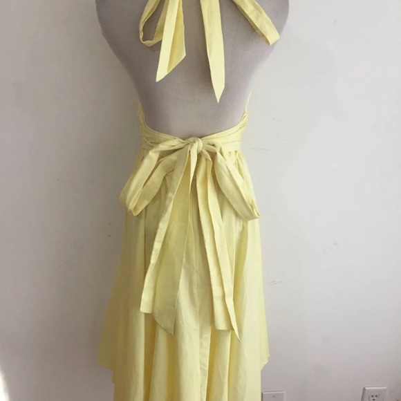 French connection lemoncello halter dress - Picture 2 of 4